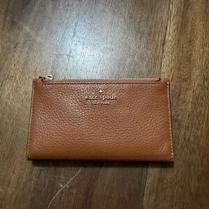 Kate Spade Tan Leather bifold wallet
